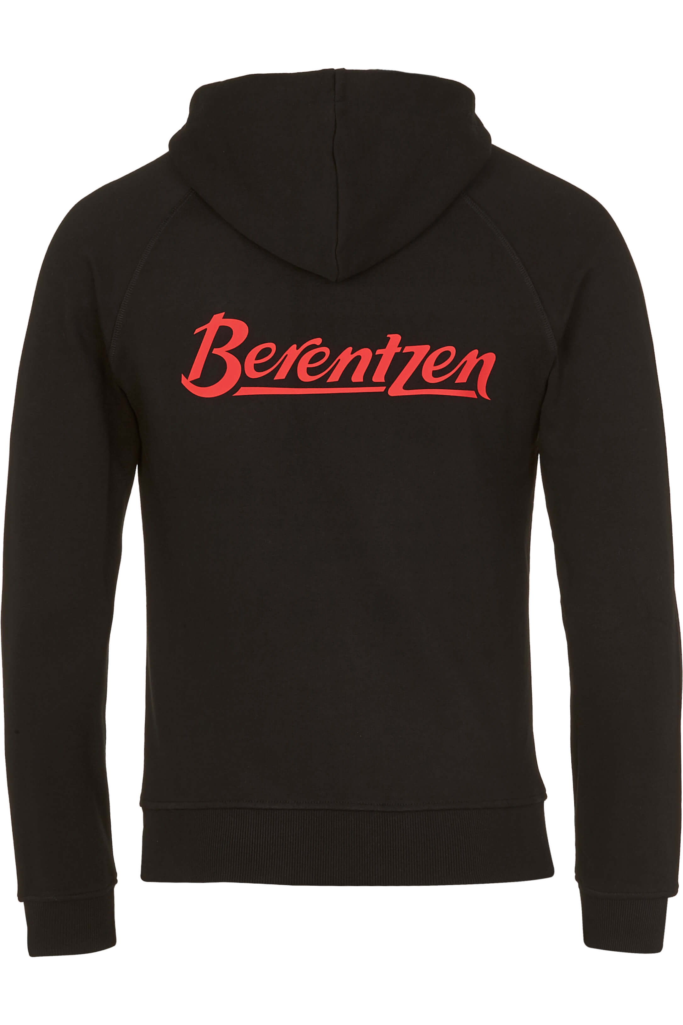 Bernetzen Sweatjacke Berentzen Sweatjacke von Hinten mit rotem Berentzen Logo
