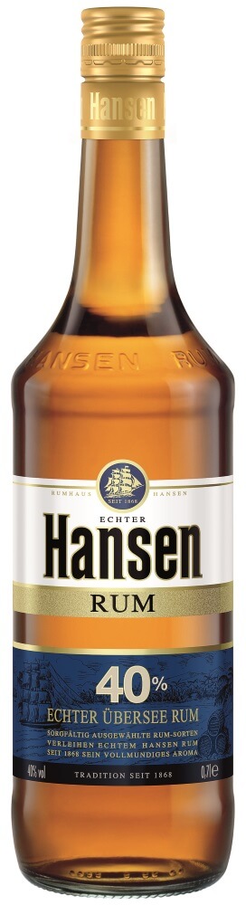Hansen Rum blau 40% vol, 0,7l