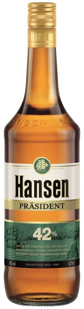 Hansen Präsident 42% vol, 0,7l