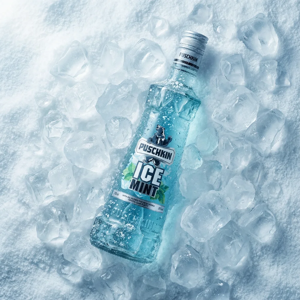 Puschkin Ice Mint liegt auf Eis