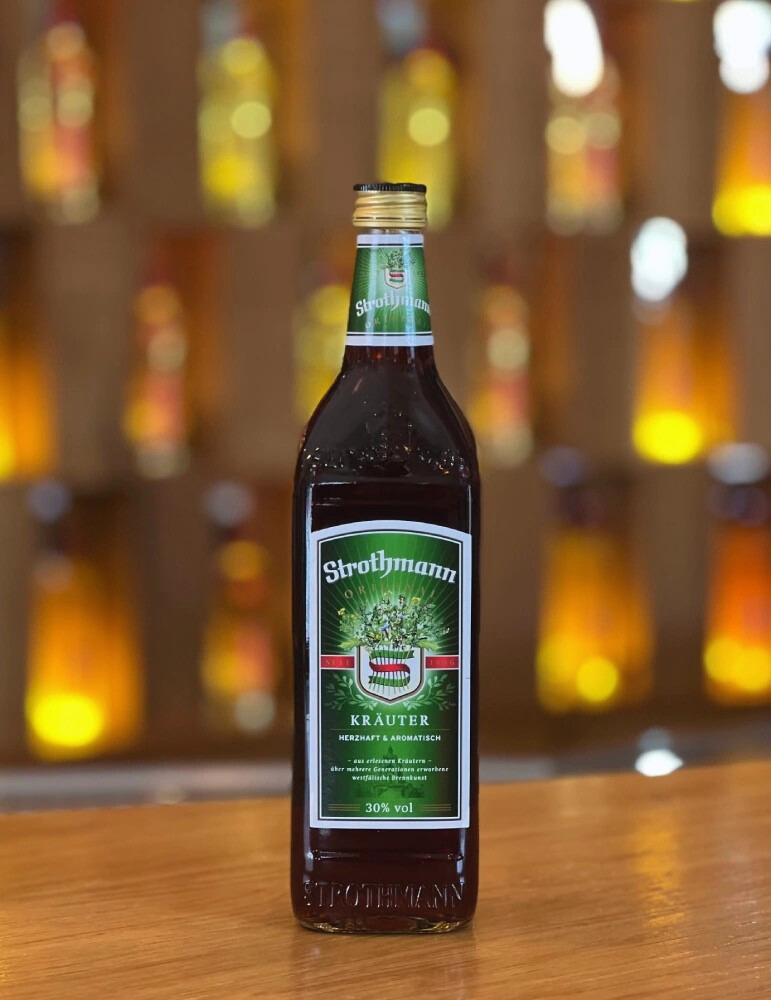 Strothmann Kräuter Flasche Strothmann Kräutervor Bar