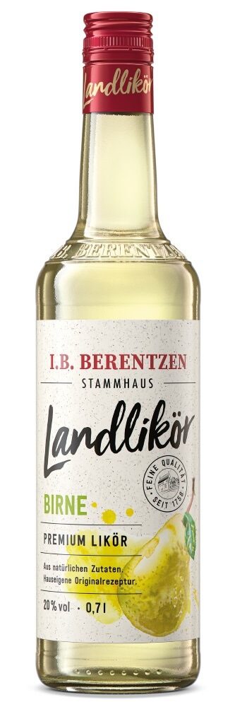 I.B. Berentzen Landlikör Birne 20% vol., 0,7l