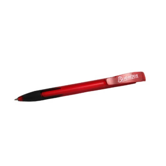 Roter Kugelschreiber mit Berentzen Aufdruck
