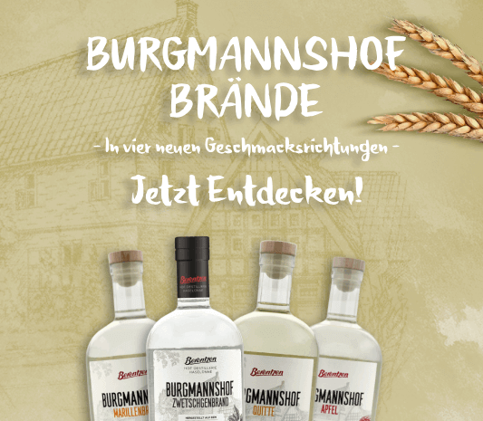 Banner Burgmannshof Brände, 4 neue Geschmacksrichtungen