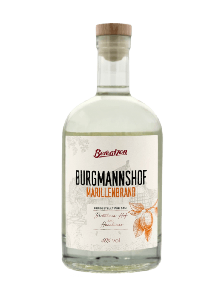 Berentzen Burgmannshof Korn Marille von Vorne