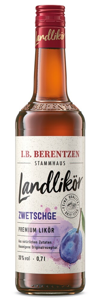 I.B. Berentzen Landlikör Zwetschge 20% vol., 0,7l