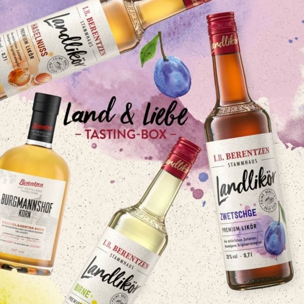 Alle Produkte der Berentzen Land & Liebe Tasting Box